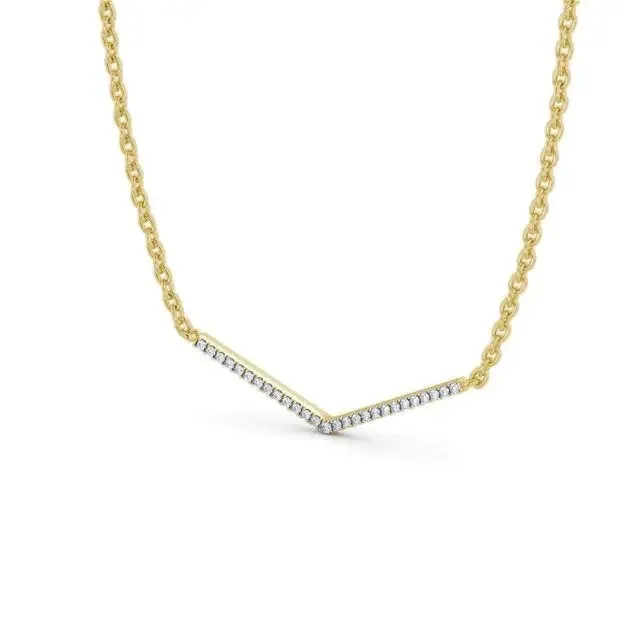 0.20CTW Round Lab Grown Diamond Necklace