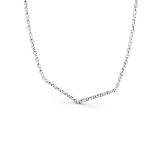 0.20CTW Round Lab Grown Diamond Necklace