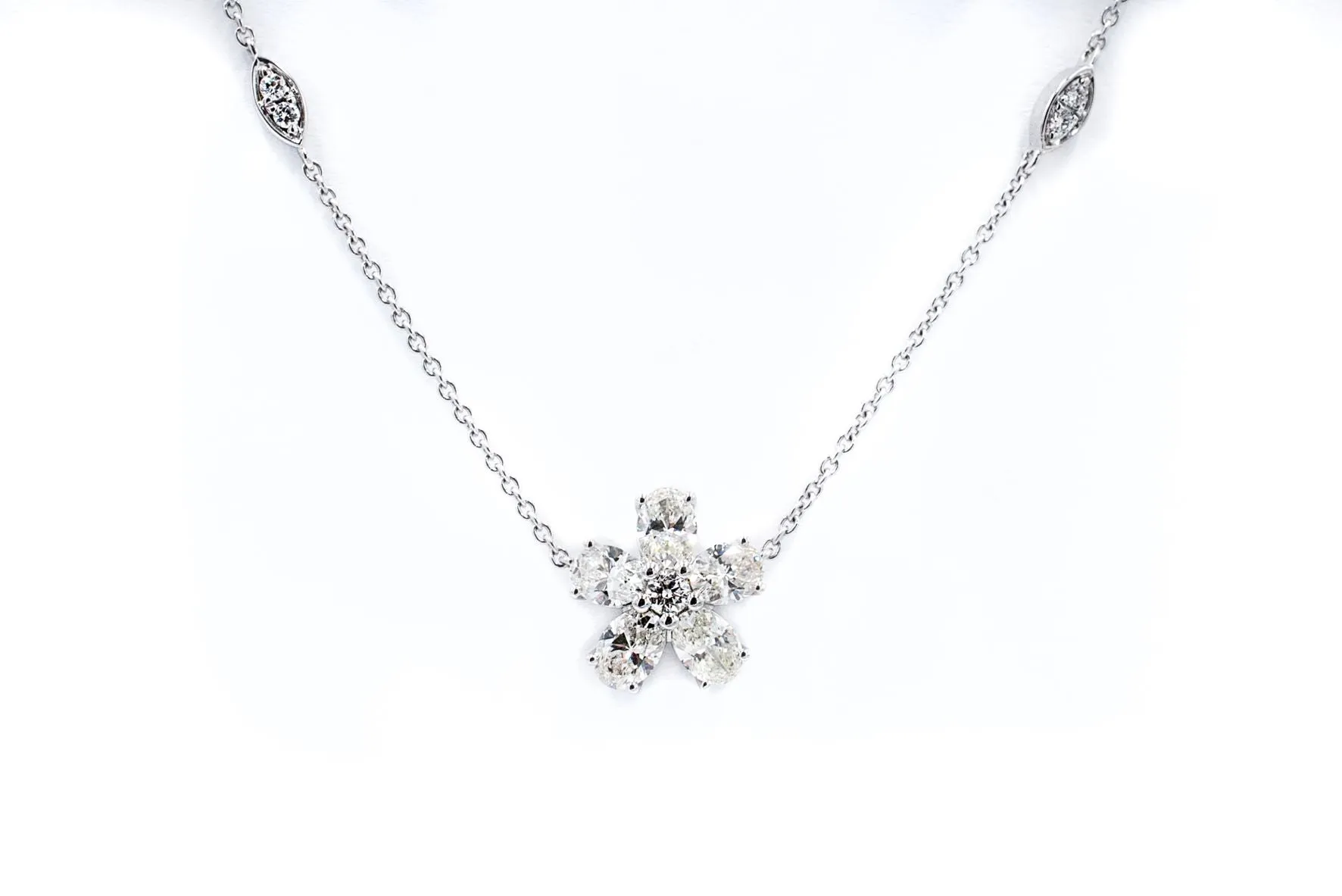 1 ctw Diamond Flower Pendant