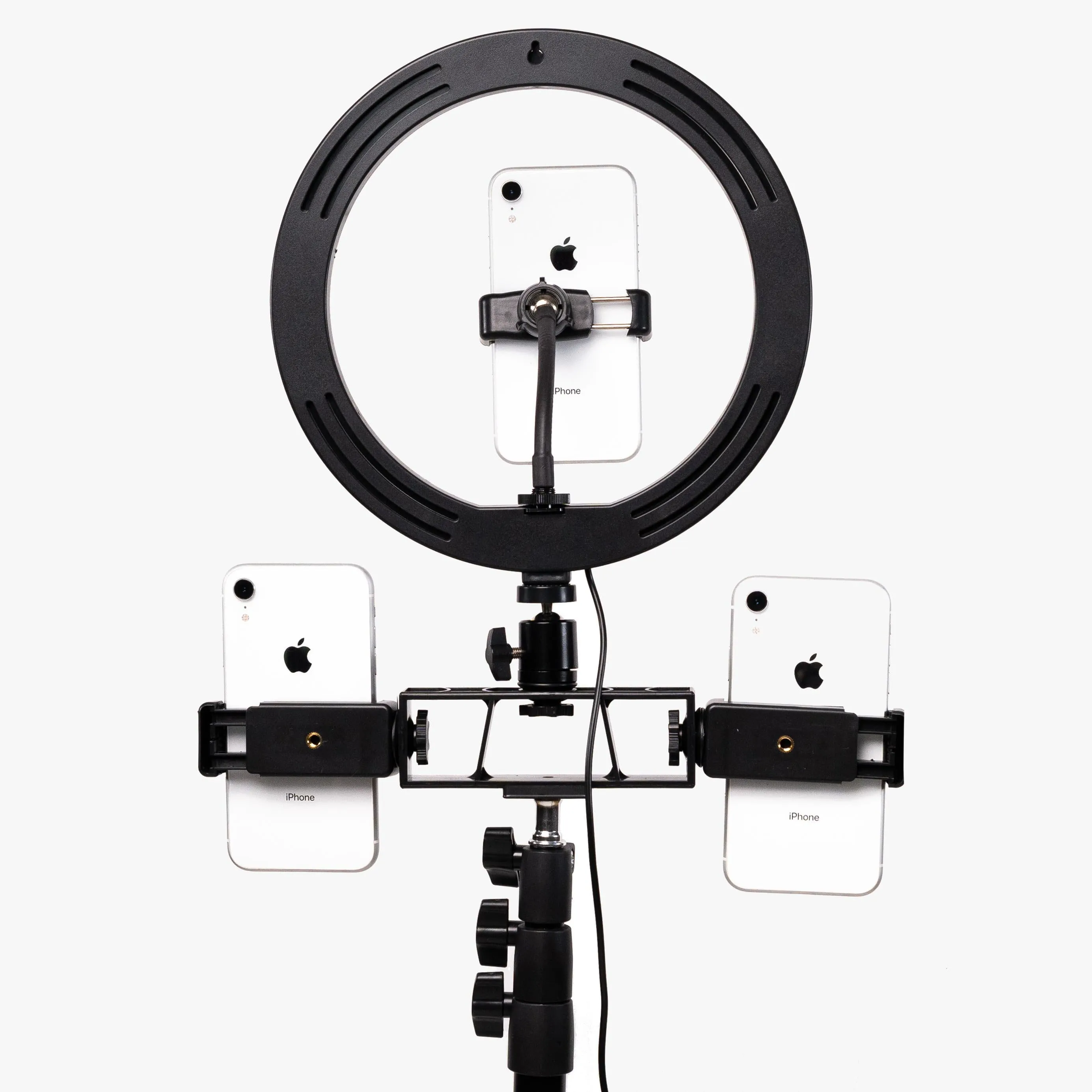 10" LED Livestream Ring Light w/ Triple Phone Mount - Onyx (DEMO STOCK)