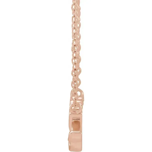 14K Rose Gold Nanny 18" Necklace