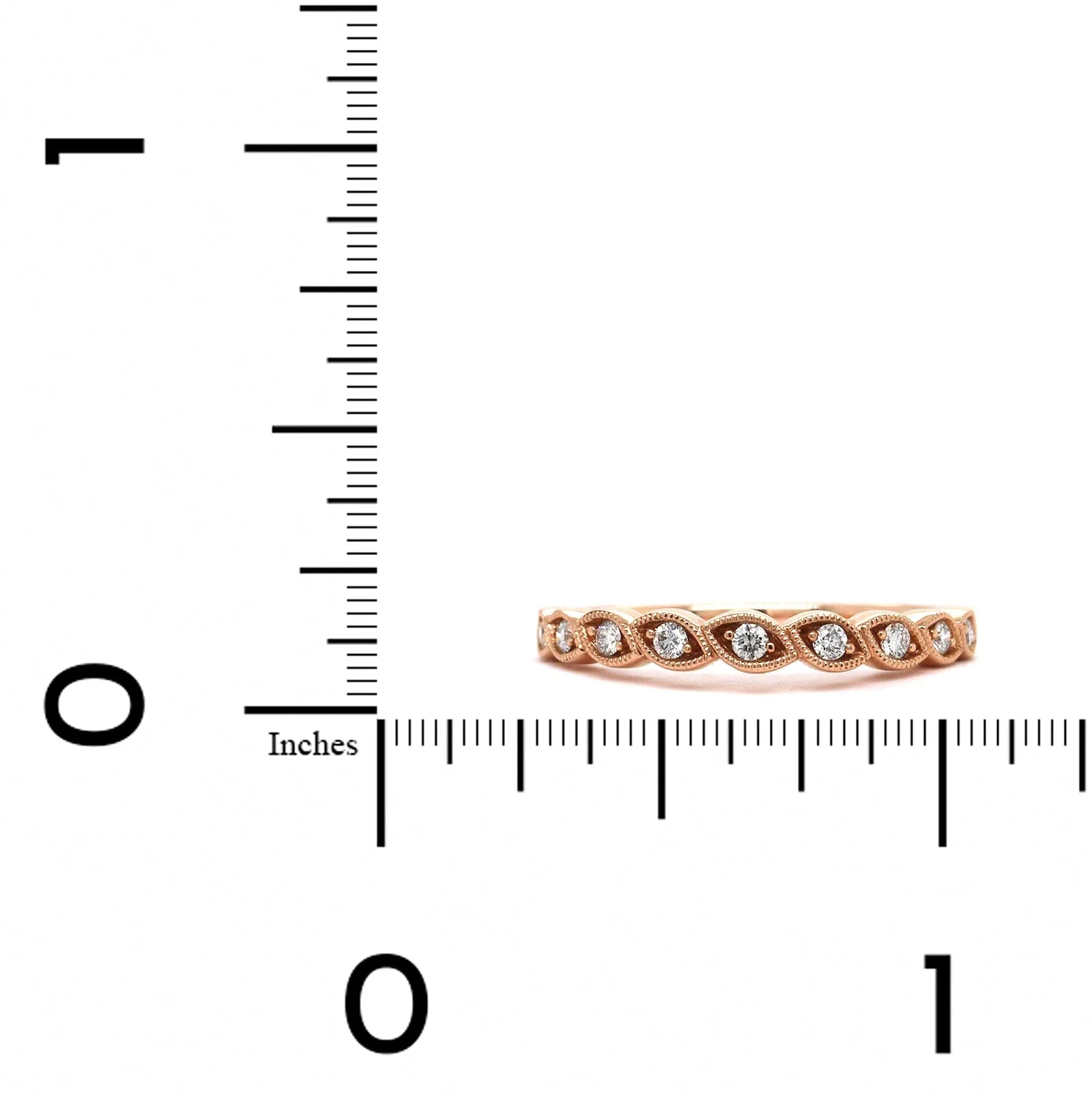 14K Rose Gold Stackable Band