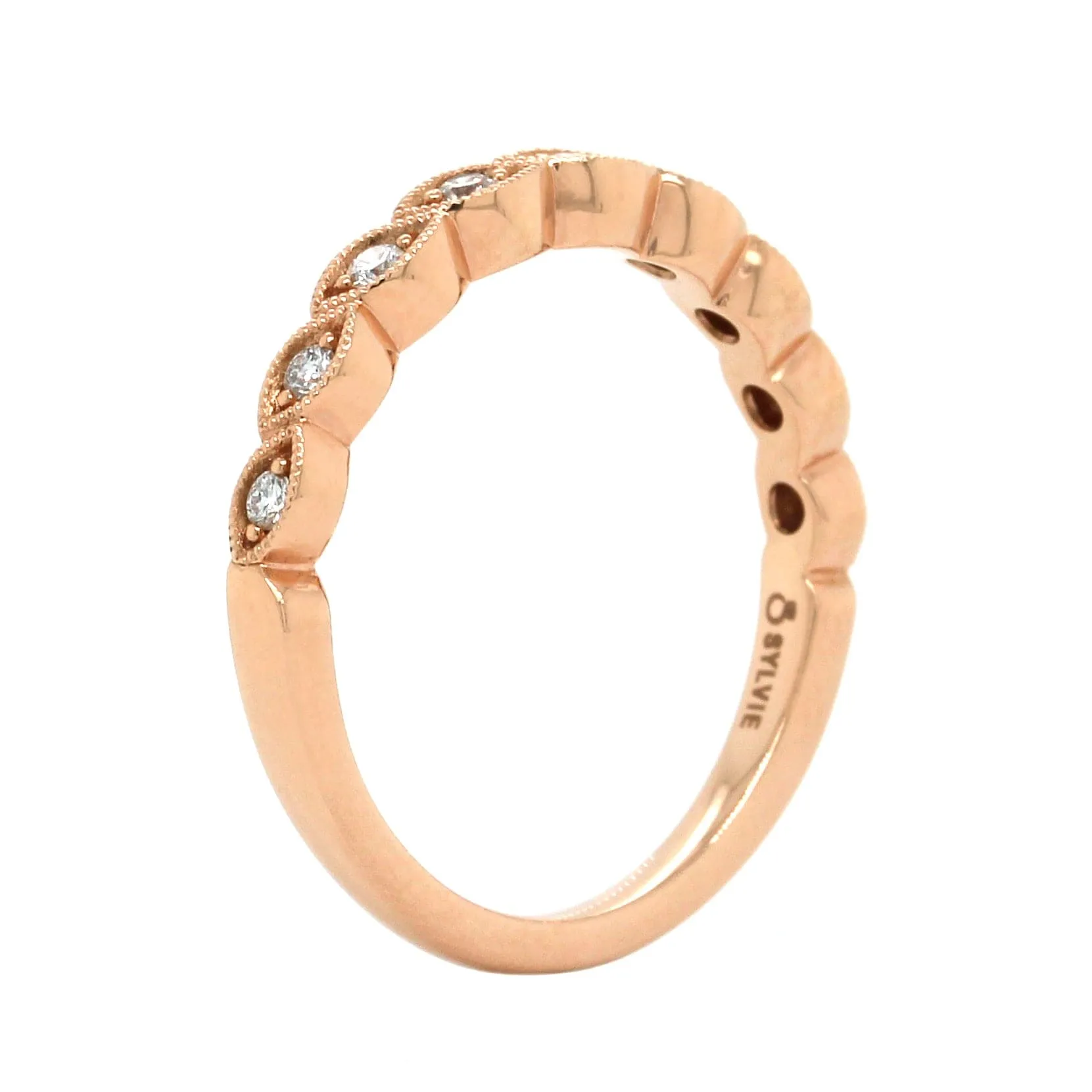 14K Rose Gold Stackable Band