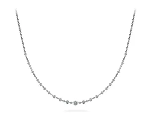 14K Two-Prong Cable Link Diamond Necklace