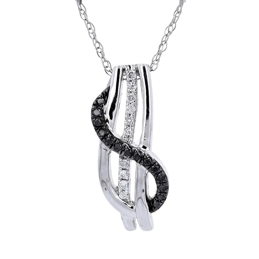 14KT Black Diamond Necklace