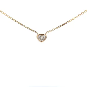 14KY Heart Diamond Necklace