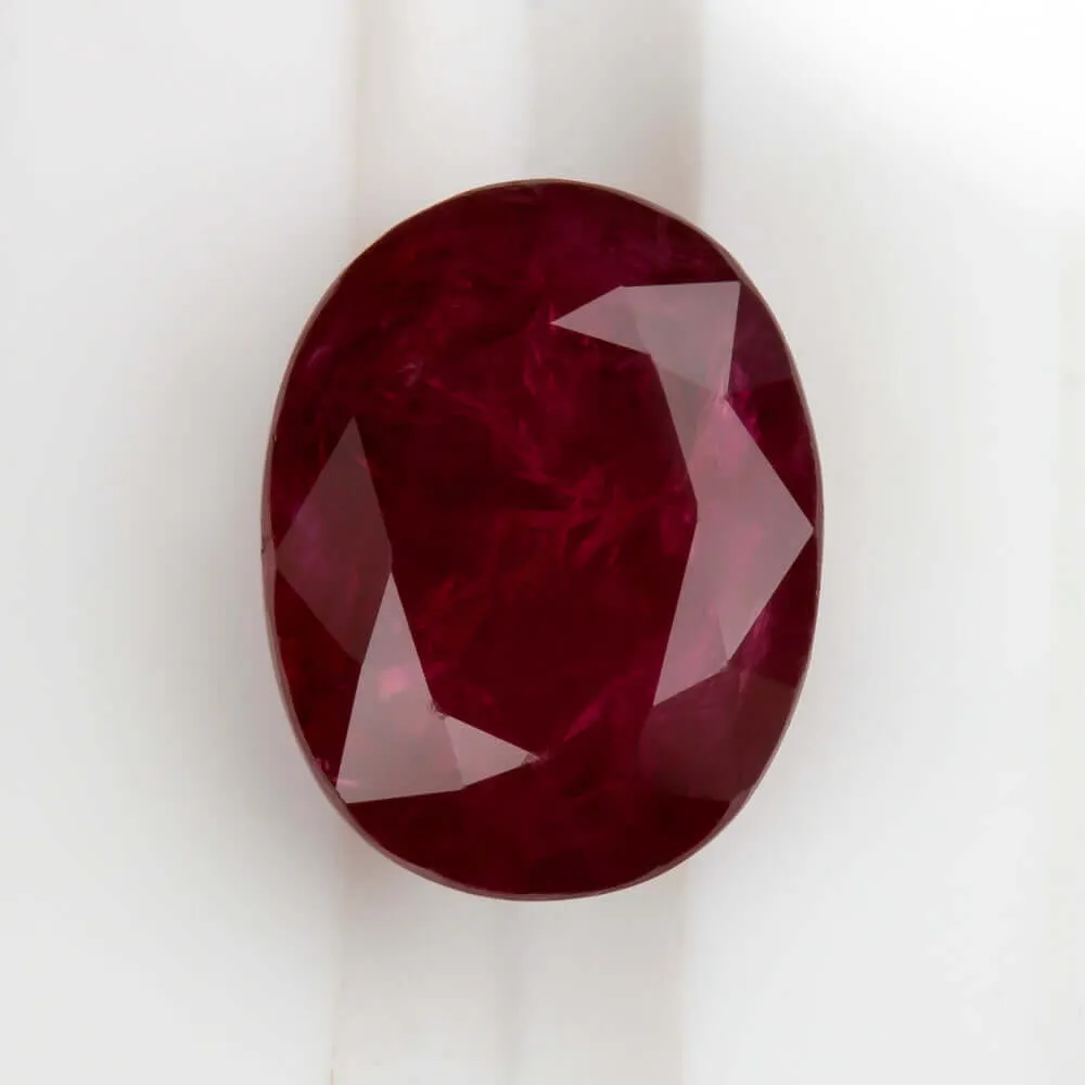 2.25ct GIA CERTIFIED NATURAL RUBY OVAL SHAPE CUT LOOSE RICH RED COCKTAIL PENDANT