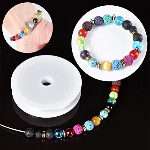 260 Pcs 8mm Colorful Seven Chakra Energy Beads(Includes 8 Different Chakra Beads and 4 Different