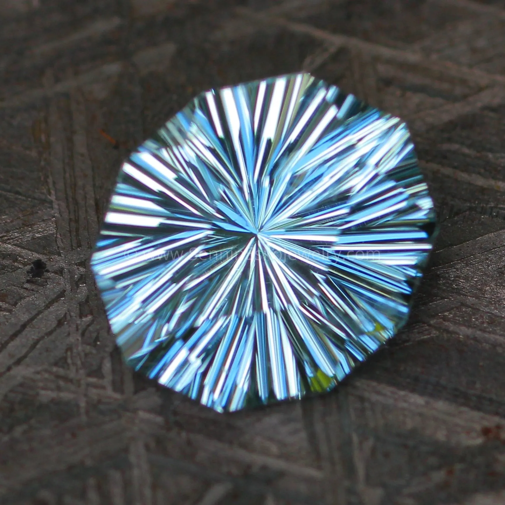 3 Carat Aquamarine Long Decagon - 10.8x9.1mm, Fantasy Cut