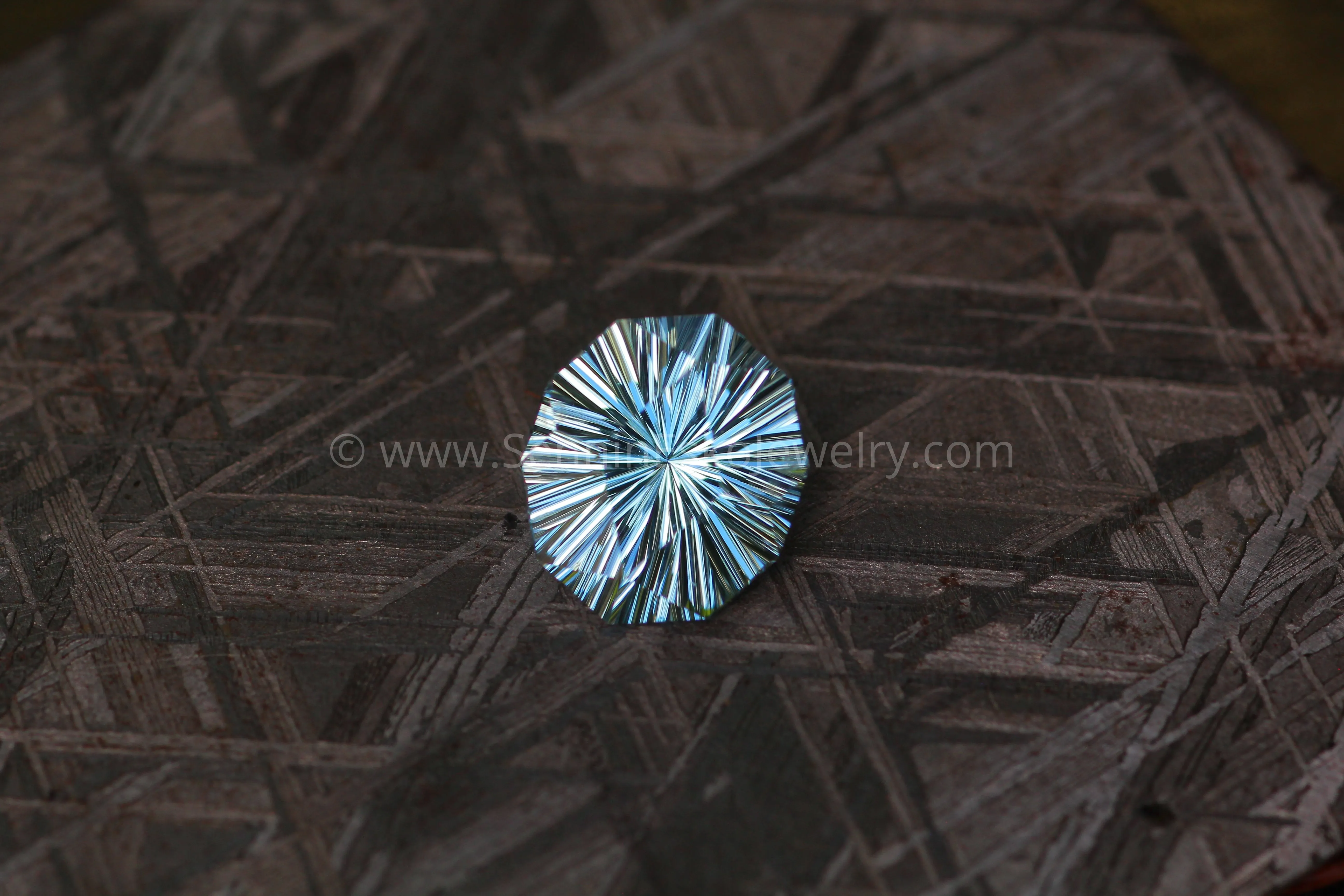 3 Carat Aquamarine Long Decagon - 10.8x9.1mm, Fantasy Cut