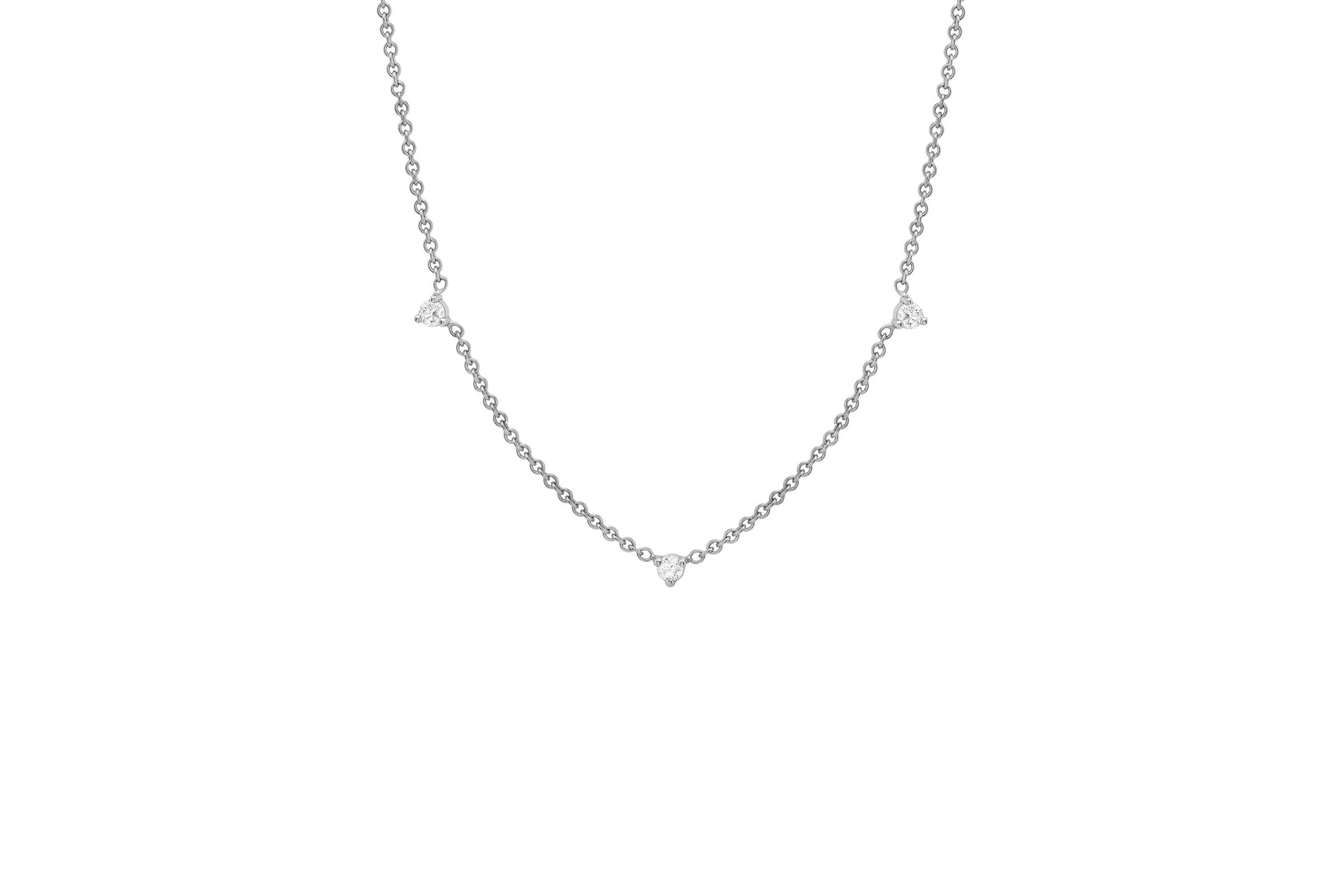 3 Floating Diamond Necklace