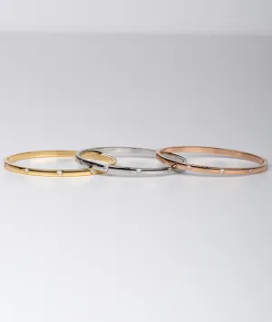 316L Stainless Steel Afternoon Delight Crystal Bangles