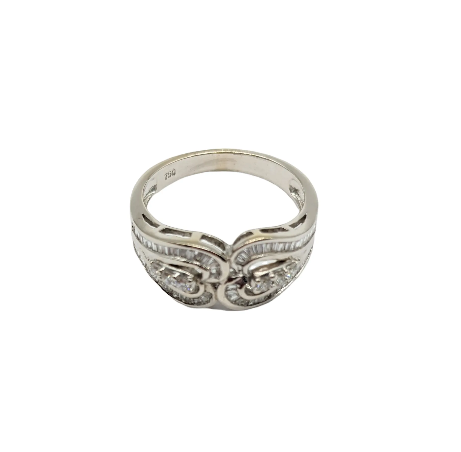 80 Point Total Weight Diamond Split Channel Ring