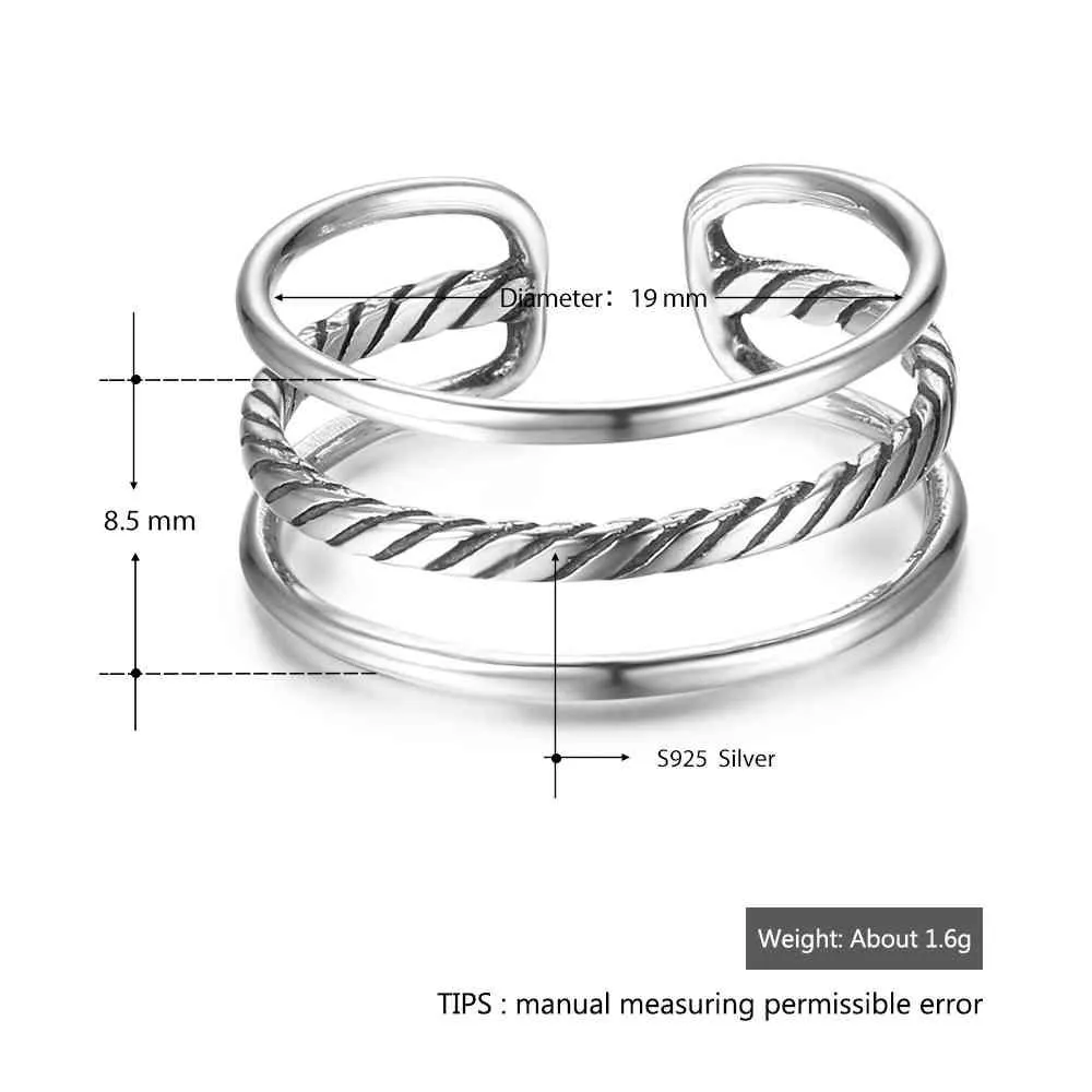 925 Sterling Silver Stackable Rings Elegant Family Ring Jewelry for Women