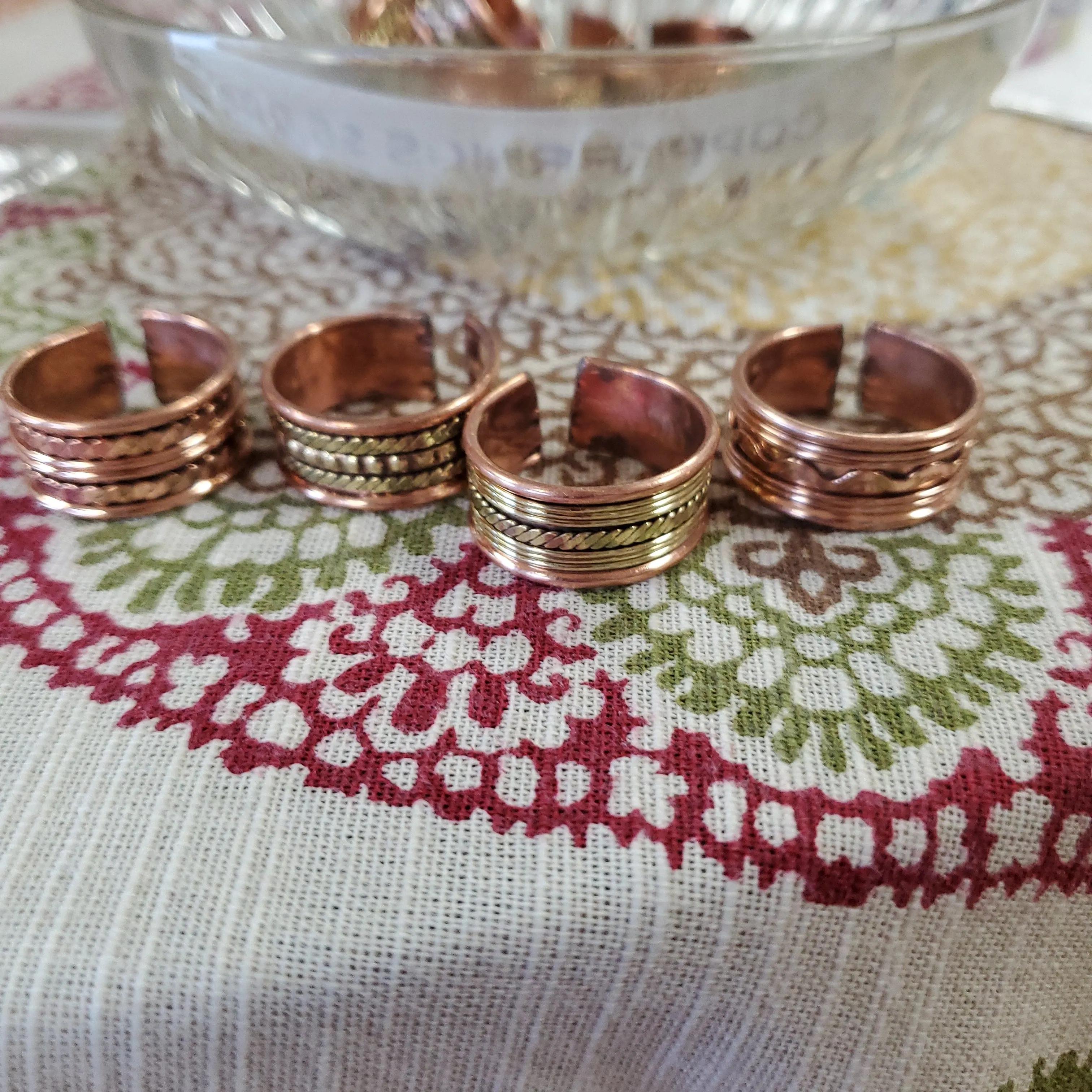 Adjustable Copper Rings