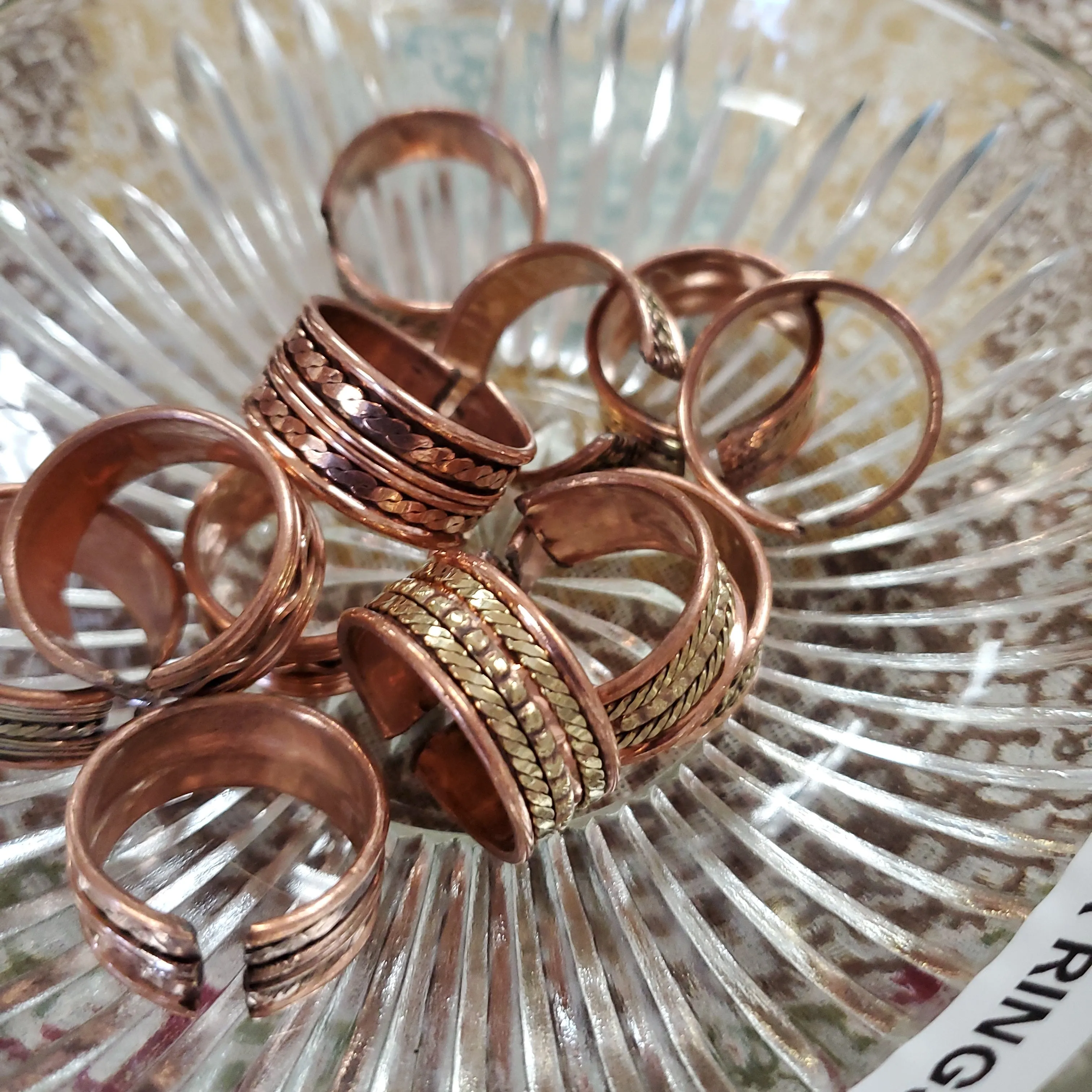 Adjustable Copper Rings