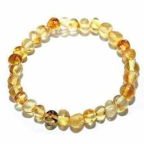 Adult Goldirocks Lemon Baltic Amber Stretch Bracelet