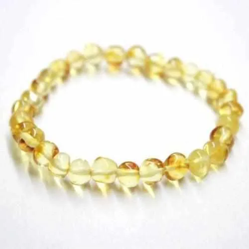 Adult Goldirocks Lemon Baltic Amber Stretch Bracelet