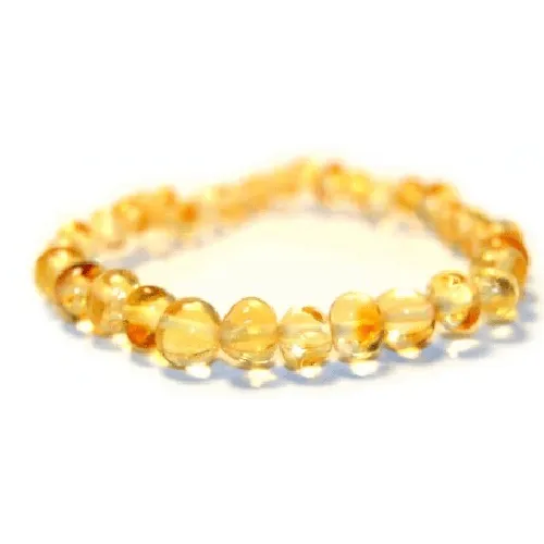 Adult Goldirocks Lemon Baltic Amber Stretch Bracelet