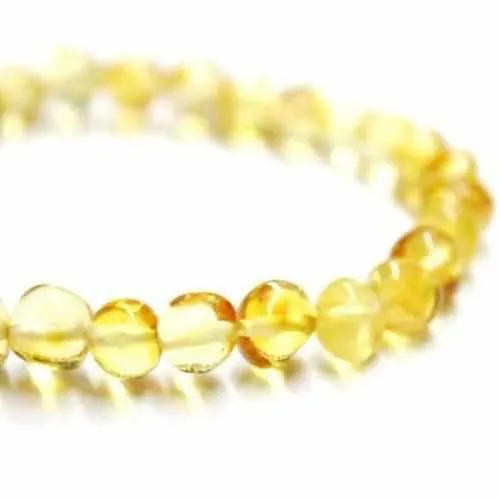 Adult Goldirocks Lemon Baltic Amber Stretch Bracelet