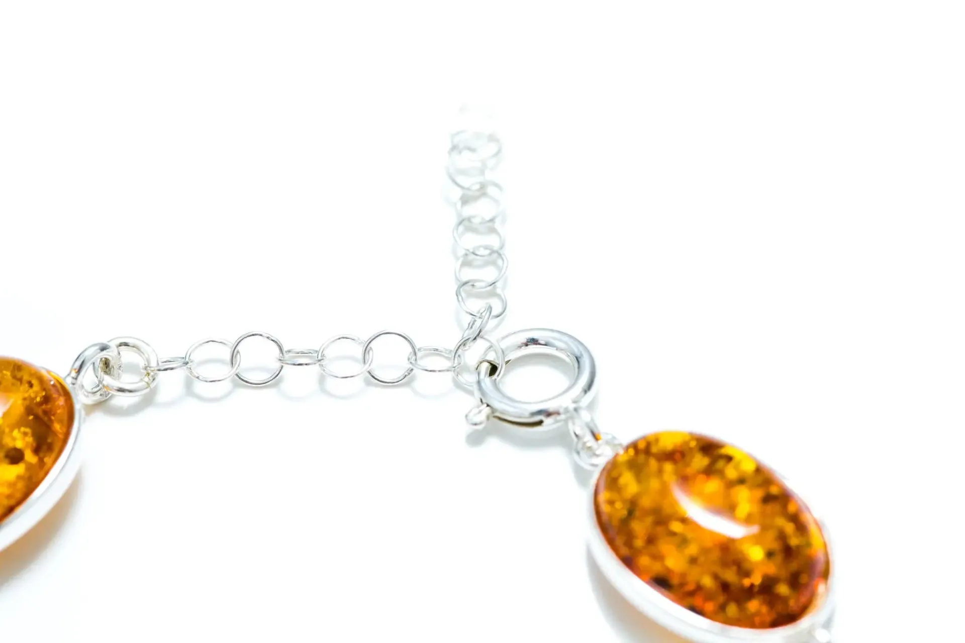 Alternating Filigree Statement Amber Bracelet - Stunning Baltic Amber Jewelry