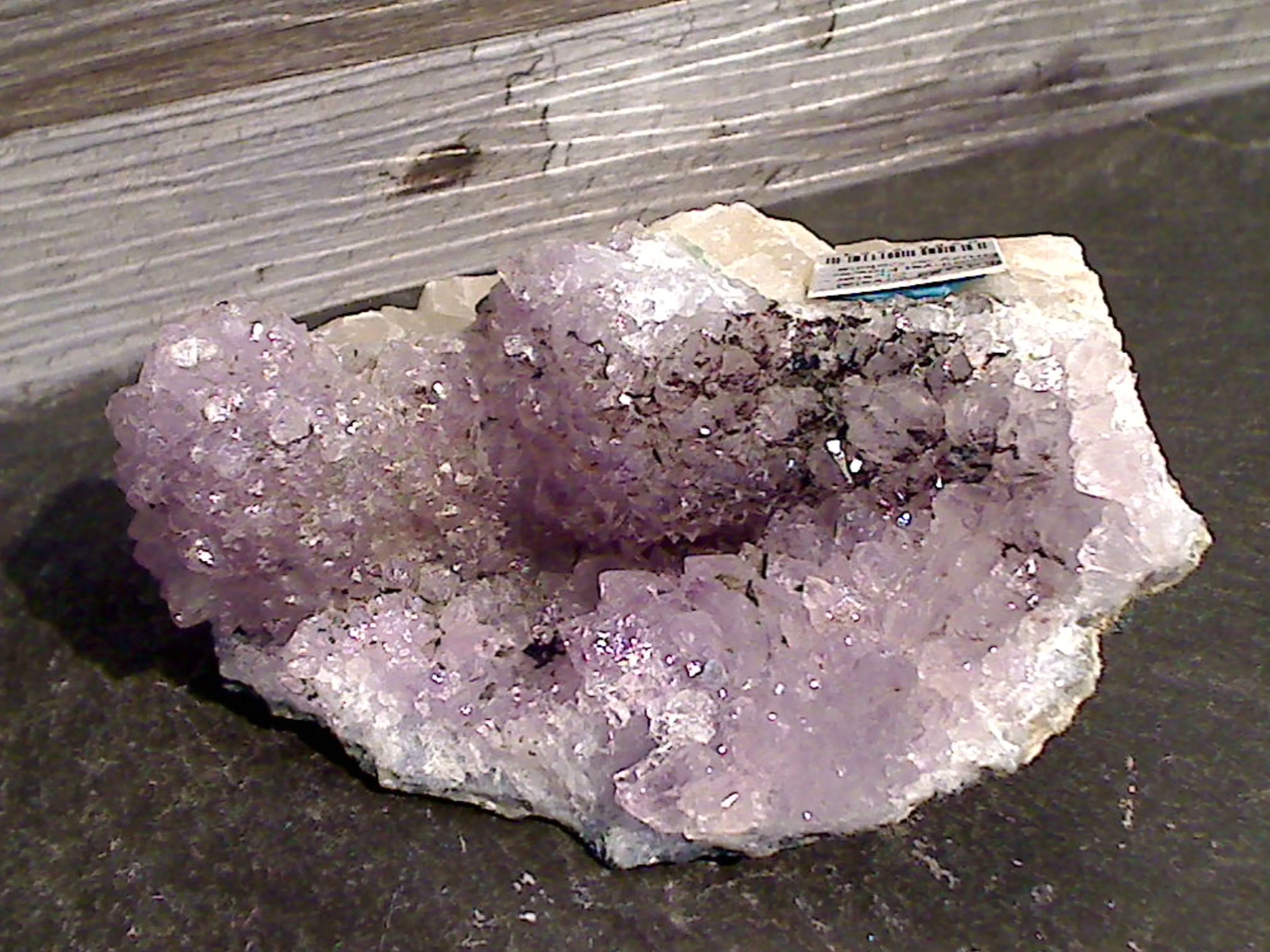 Amethyst Flower Druzy With Calcite Specimen