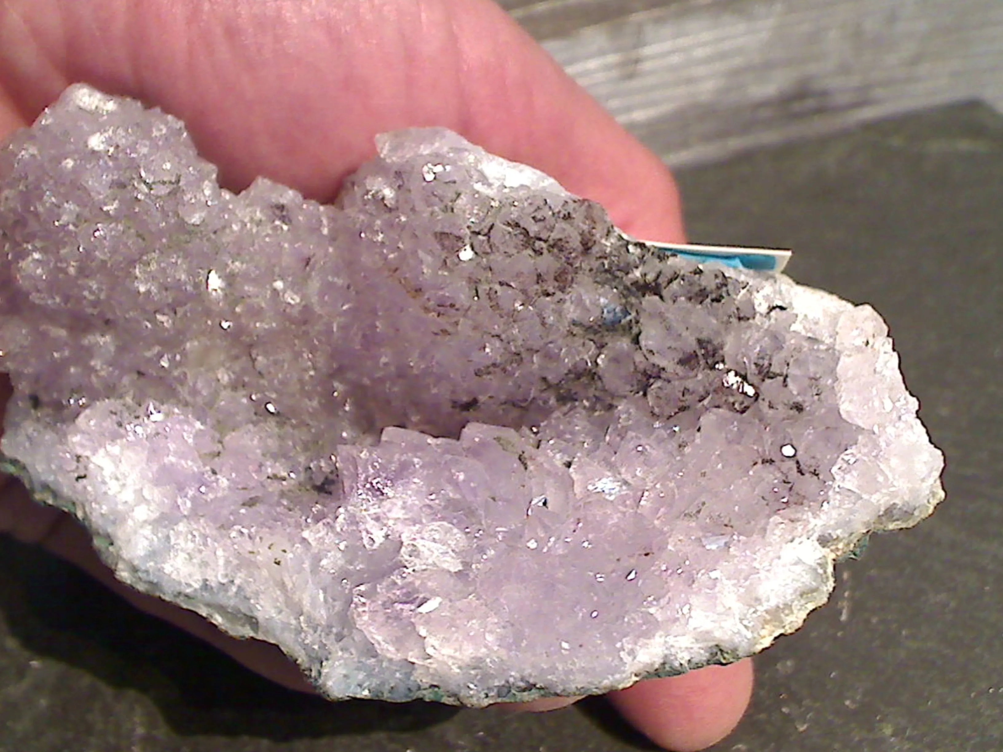 Amethyst Flower Druzy With Calcite Specimen