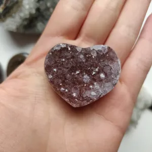 Amethyst Geode Heart (#G18)