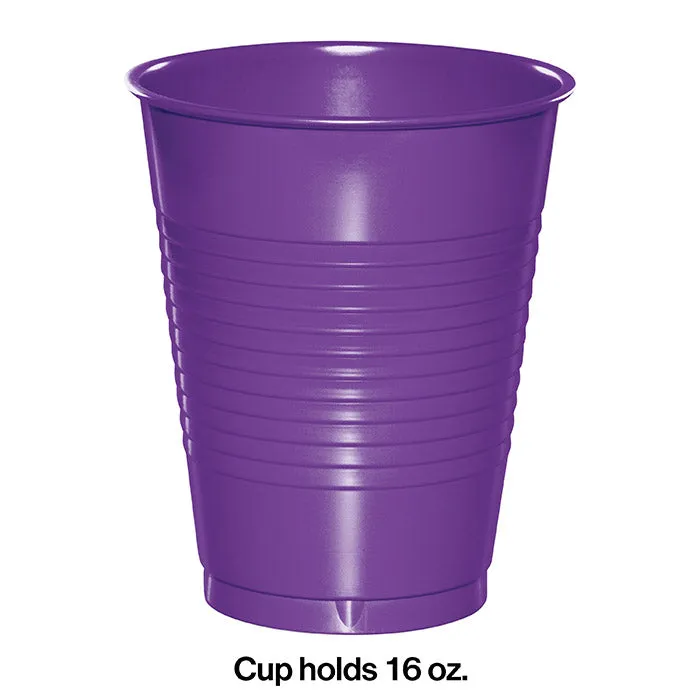 Amethyst Purple 16 Oz Plastic Cups (20/Pkg)