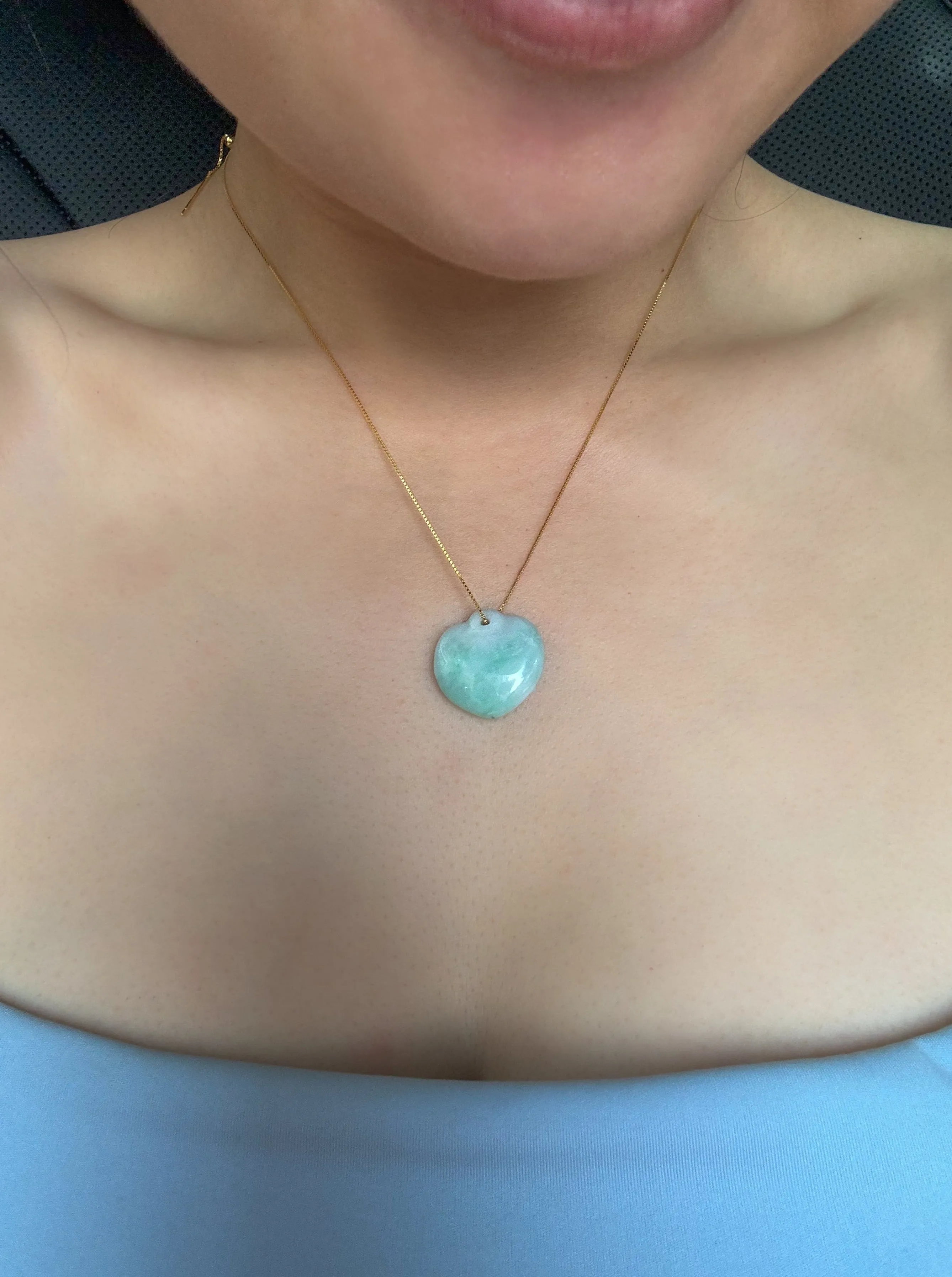 Amour — Jade pendant necklace