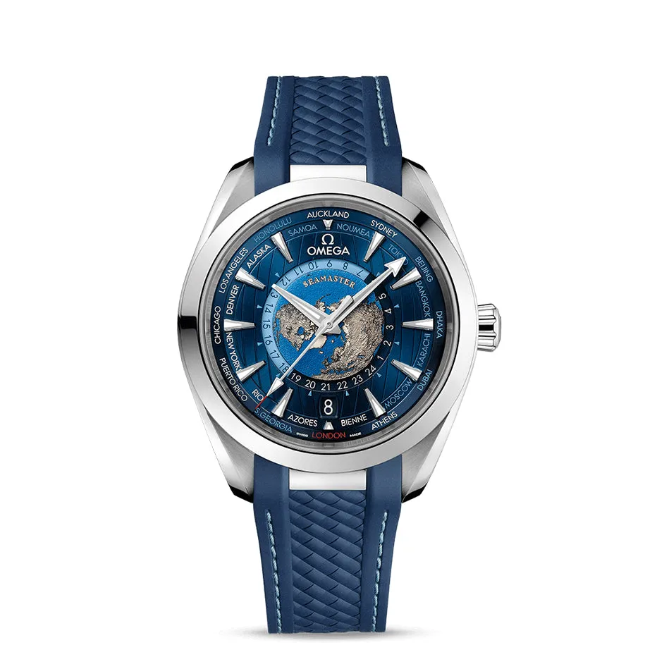 Aqua Terra 150M Co-Axial Master Chronometer GMT Worldtimer 43mm