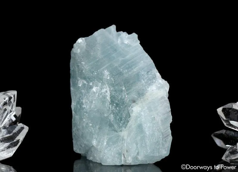 Aquamarine Natural Crystal Altar Stone