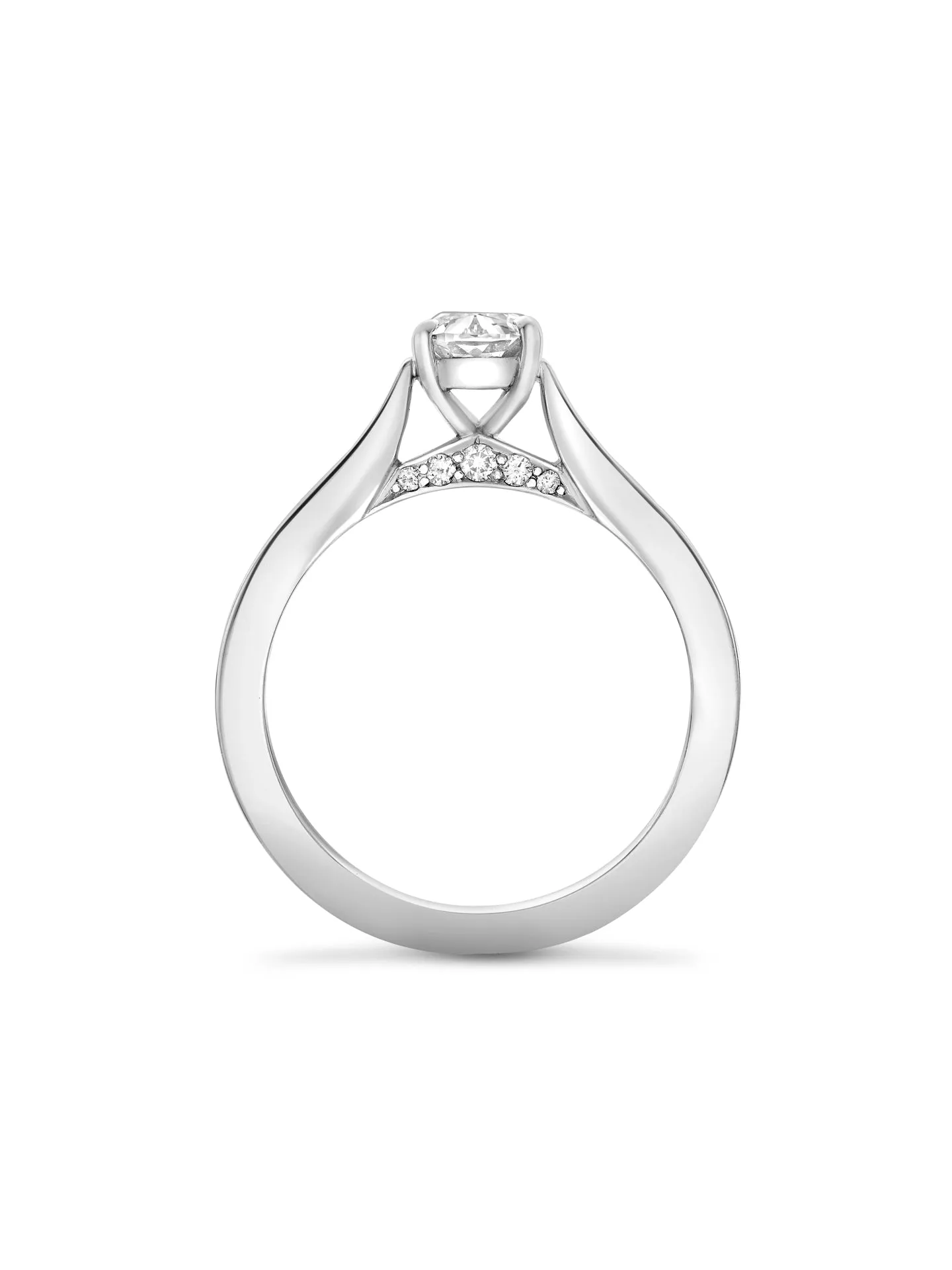 Ashoka Platinum Diamond Engagement Ring