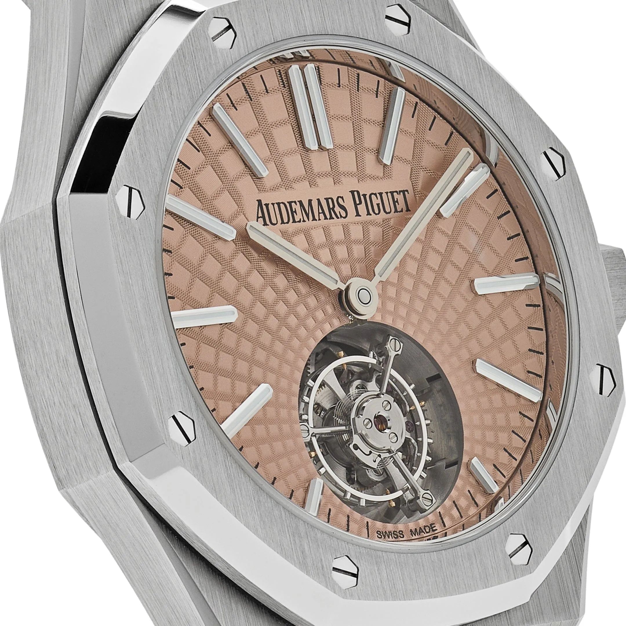 Audemars Piguet Royal Oak 26531TI.OO.1220TI.01 Selfwinding Flying Tourbillon Titanium Salmon Dial Limited Edition (2024)