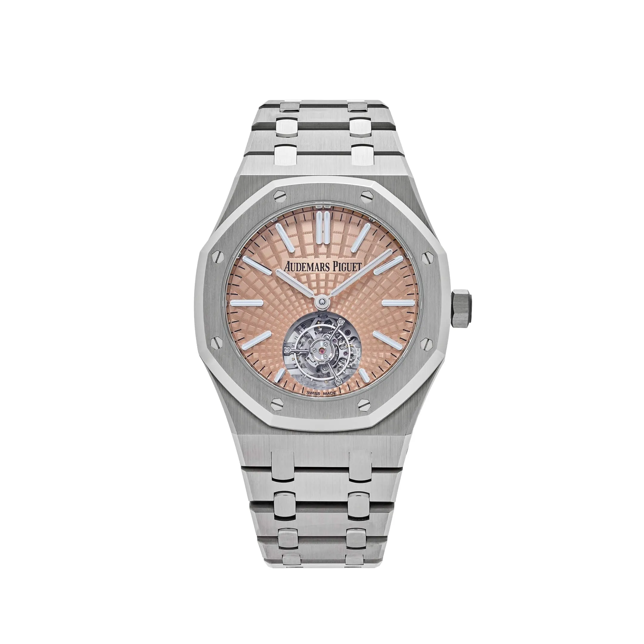 Audemars Piguet Royal Oak 26531TI.OO.1220TI.01 Selfwinding Flying Tourbillon Titanium Salmon Dial Limited Edition (2024)