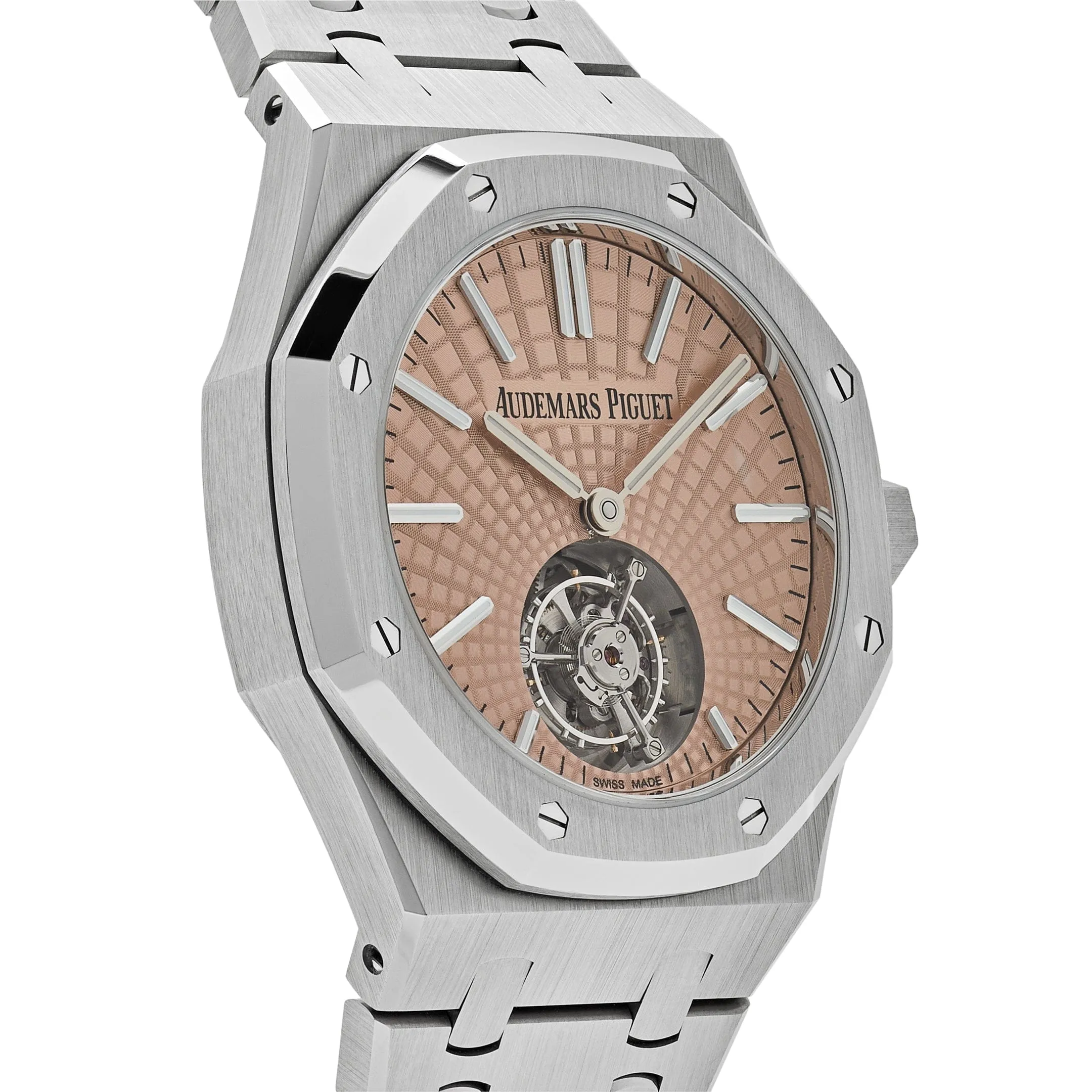 Audemars Piguet Royal Oak 26531TI.OO.1220TI.01 Selfwinding Flying Tourbillon Titanium Salmon Dial Limited Edition (2024)