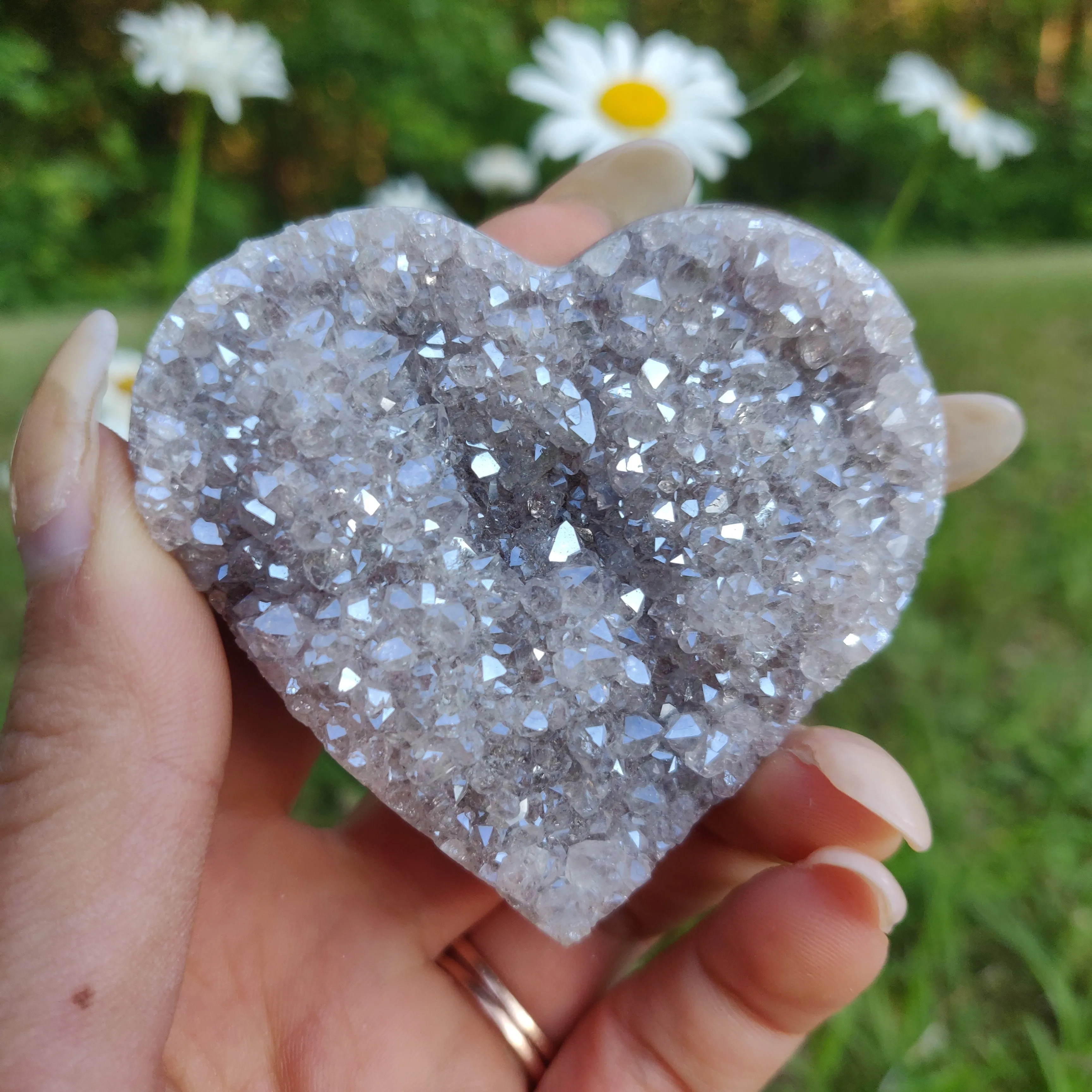 Aura Amethyst Heart (#8)