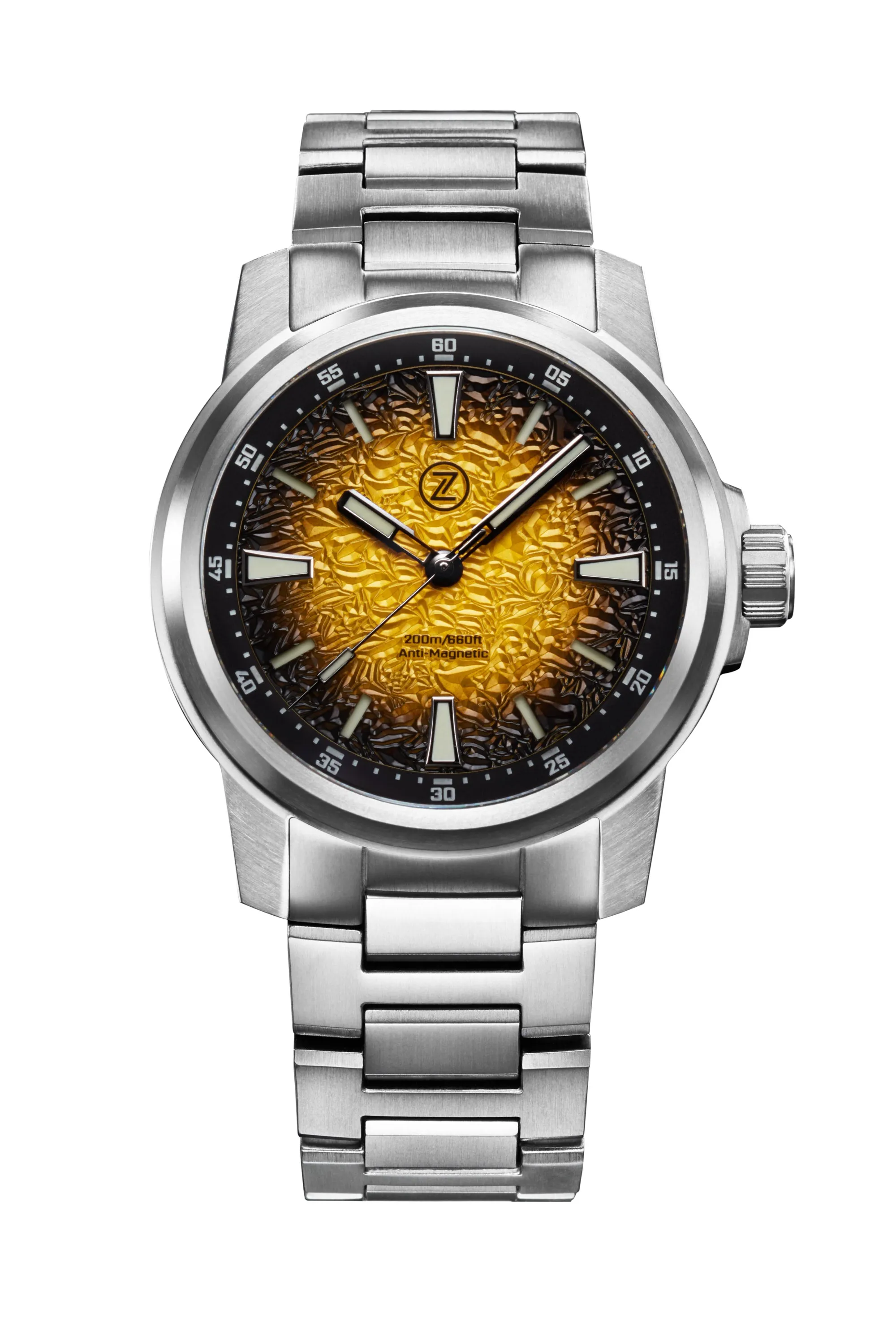 Aurora Field 42mm Ti 'Hammered Yellow'