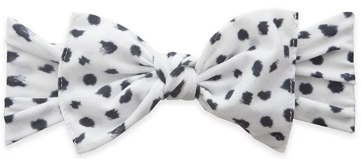 Baby Bling Dalmatian Printed Knot Headband