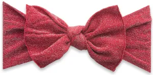 Baby Bling Shimmer Knot Headband - Red