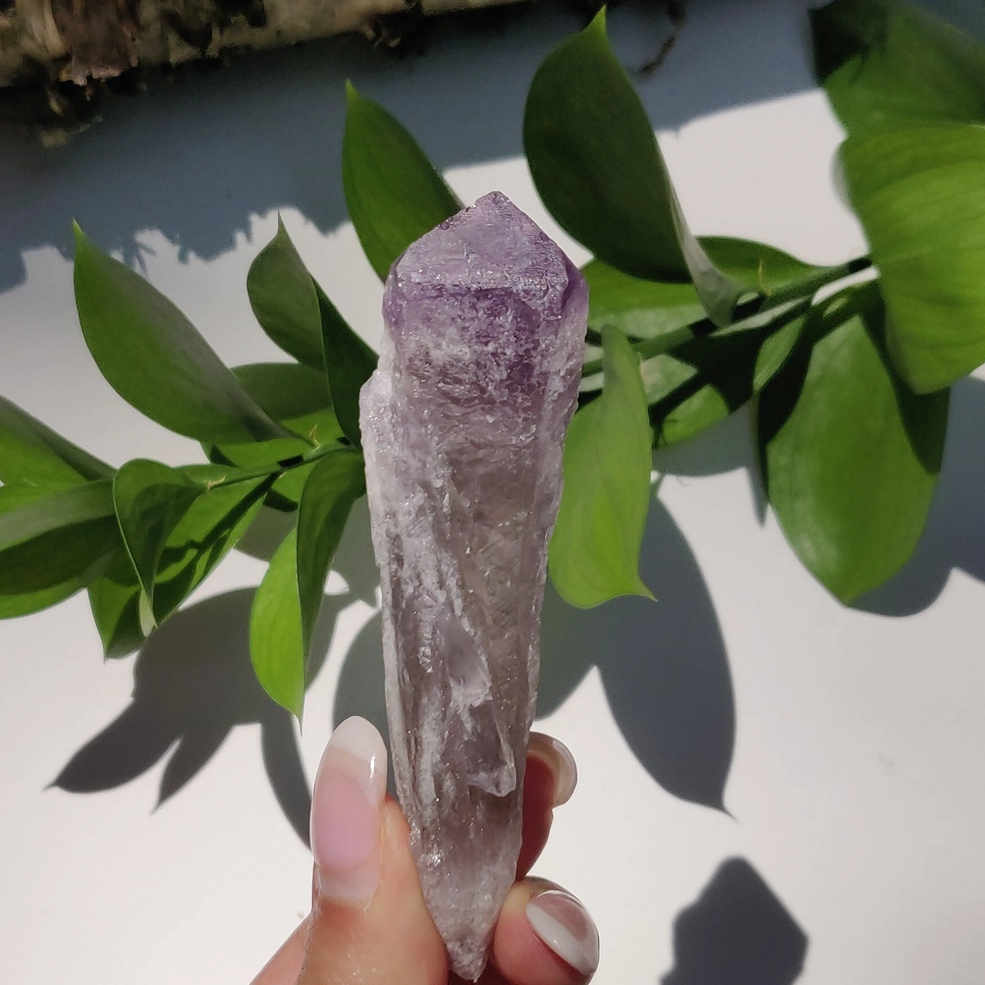 Bahia Amethyst Point, Smoky Amethyst Elestial Wand from Brazil (#3)