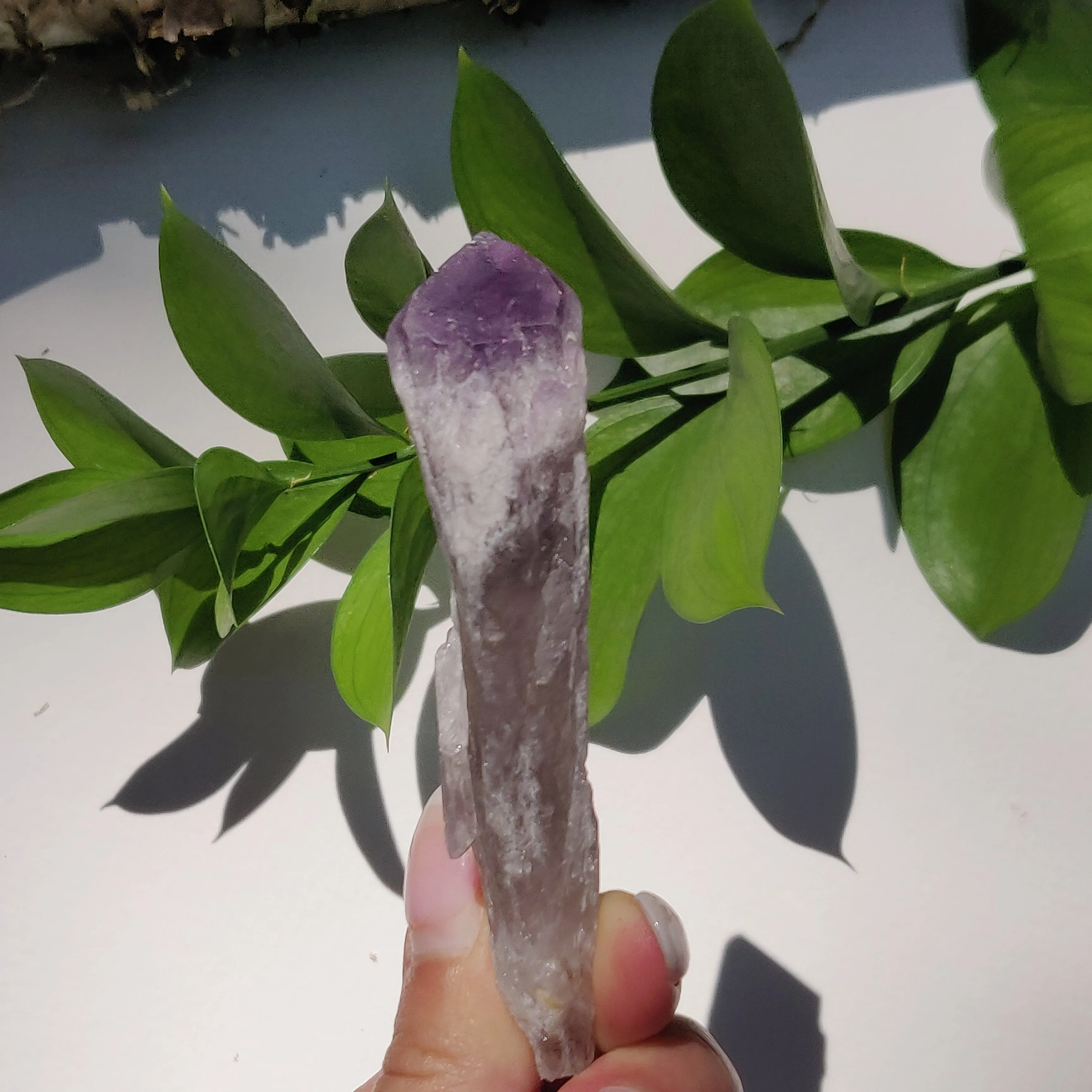 Bahia Amethyst Point, Smoky Amethyst Elestial Wand from Brazil (#3)