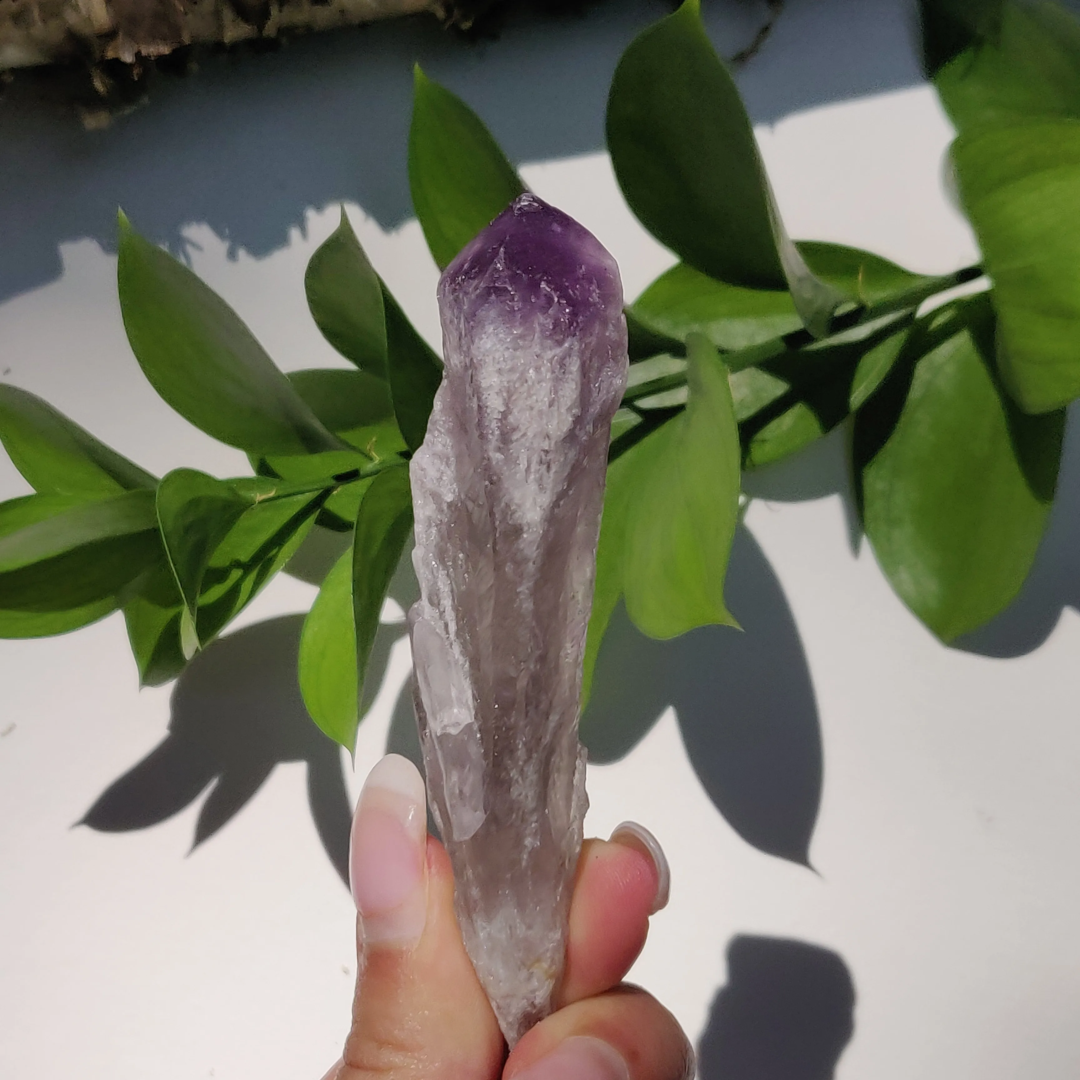 Bahia Amethyst Point, Smoky Amethyst Elestial Wand from Brazil (#3)