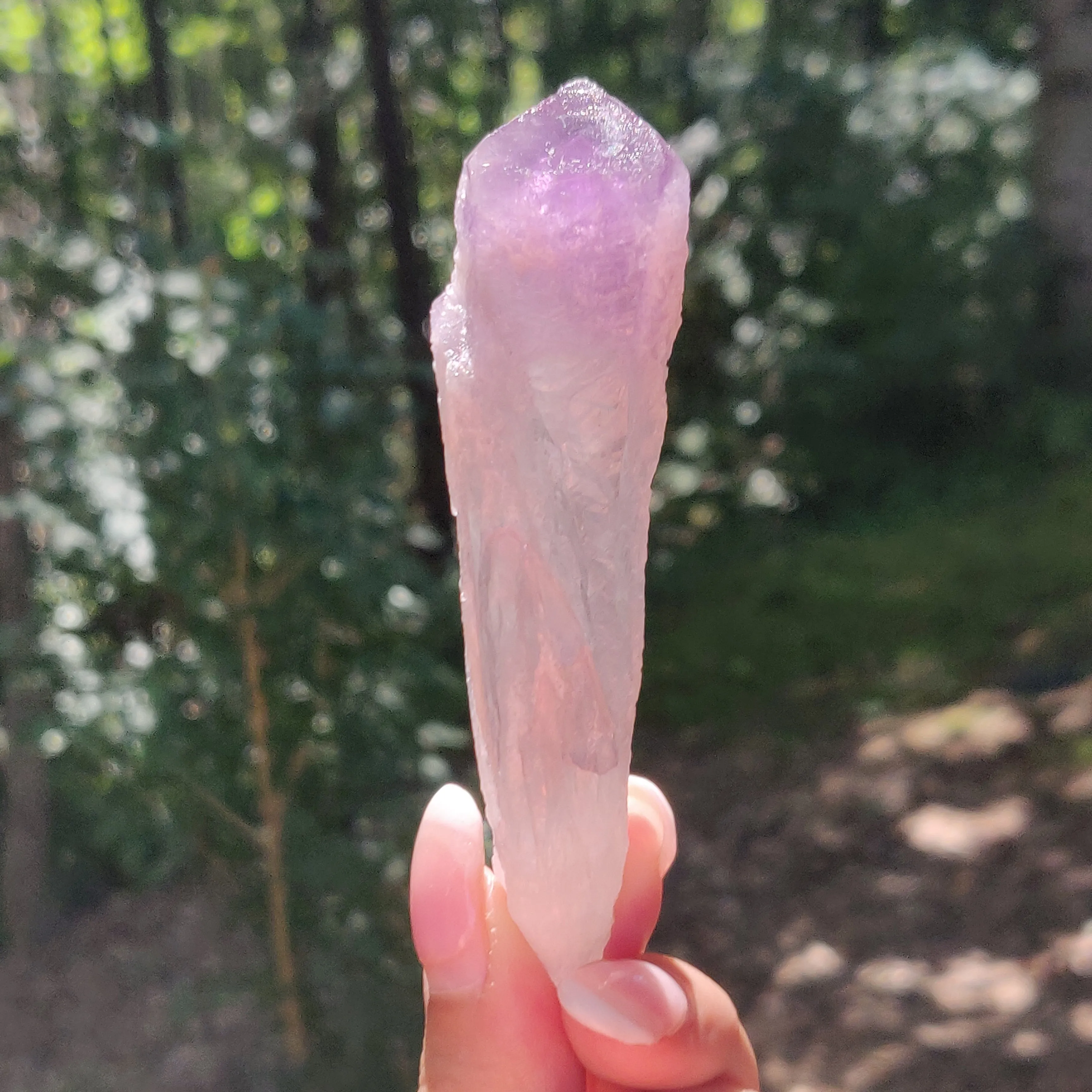 Bahia Amethyst Point, Smoky Amethyst Elestial Wand from Brazil (#3)