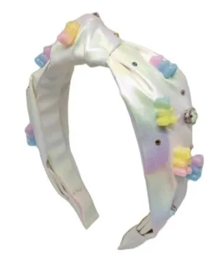 Bari Lynn 3D Gummy Bear Headband - Iridescent White