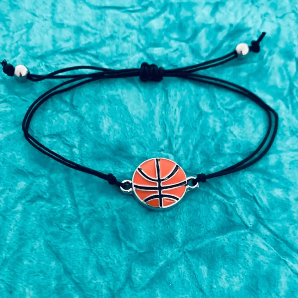 Basketball Adjustable String Bracelet