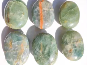 Beautiful Blue & Green Aquamarine Palm Stones