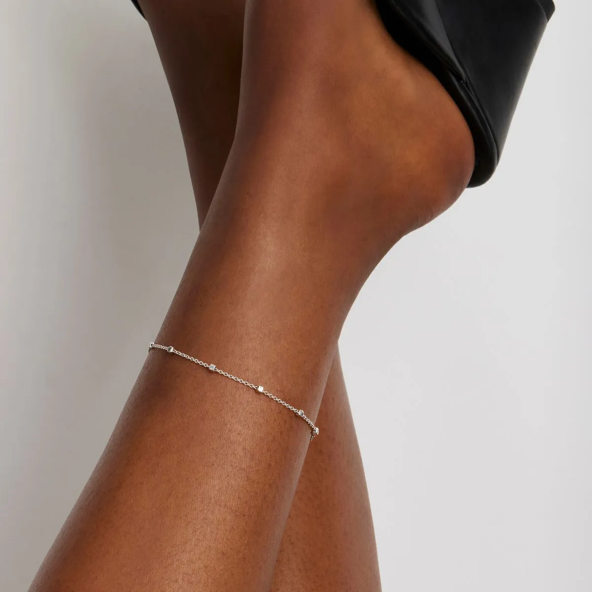 Birdsong Chain Anklet | Sterling Silver