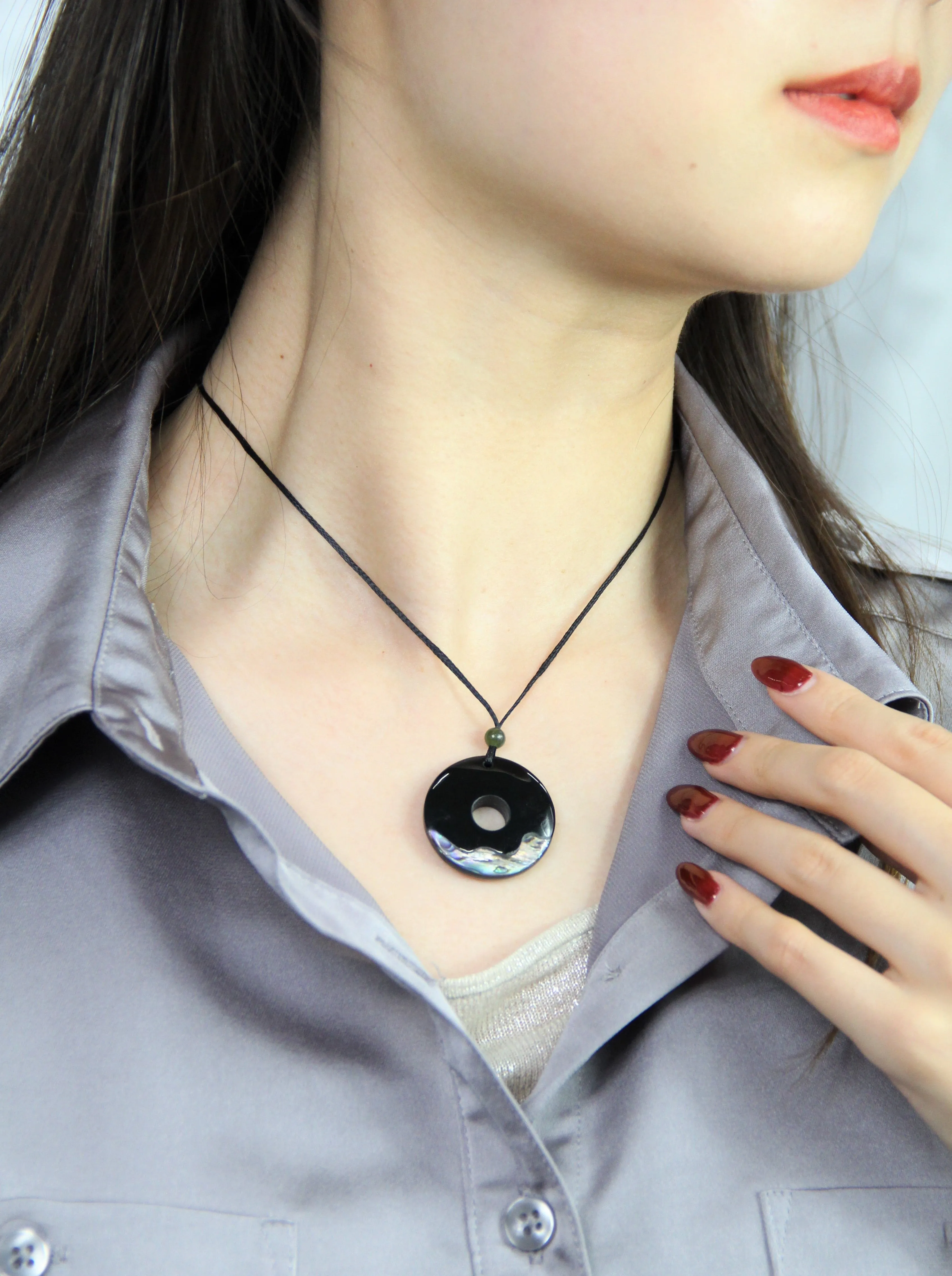 Black Jade Harmony Necklace #1119