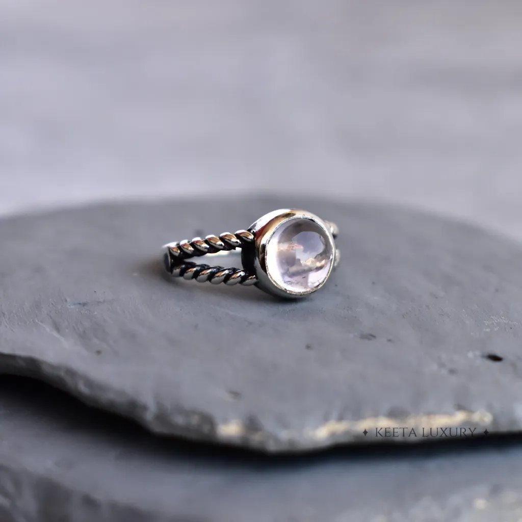 Bohemian Dance - Rose Quartz Ring